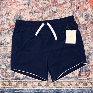 Classic Navy Kids Swim Trunks